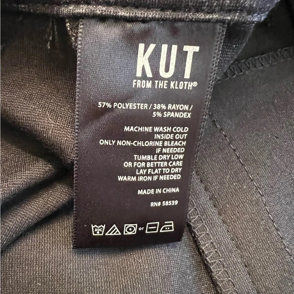 KUT From the Kloth Women’s Skinny business casual pant dark Gray Size 10 Petite - Picture 6 of 9